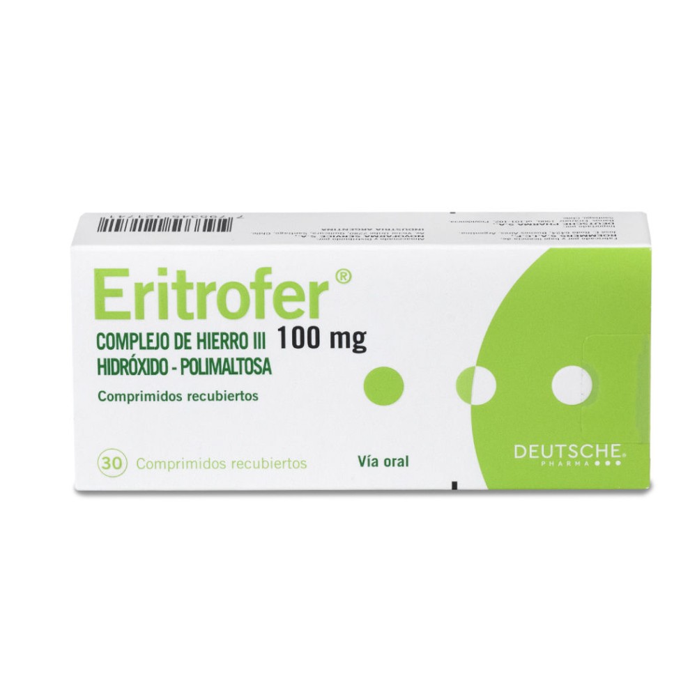 Eritrofer Hierro 30 Comprimidos Recubiertos Eritrofer Hierro 30 Comprimidos Recubiertos
