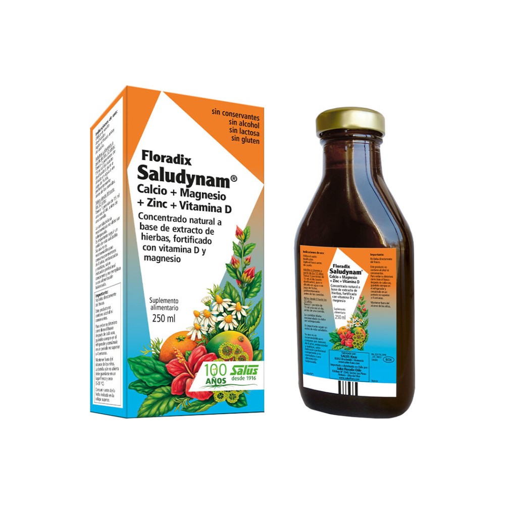 Floradix Saludynam Calcio, Zinc y Vitamina D 250ml Floradix Saludynam Calcio, Zinc y Vitamina D 250ml