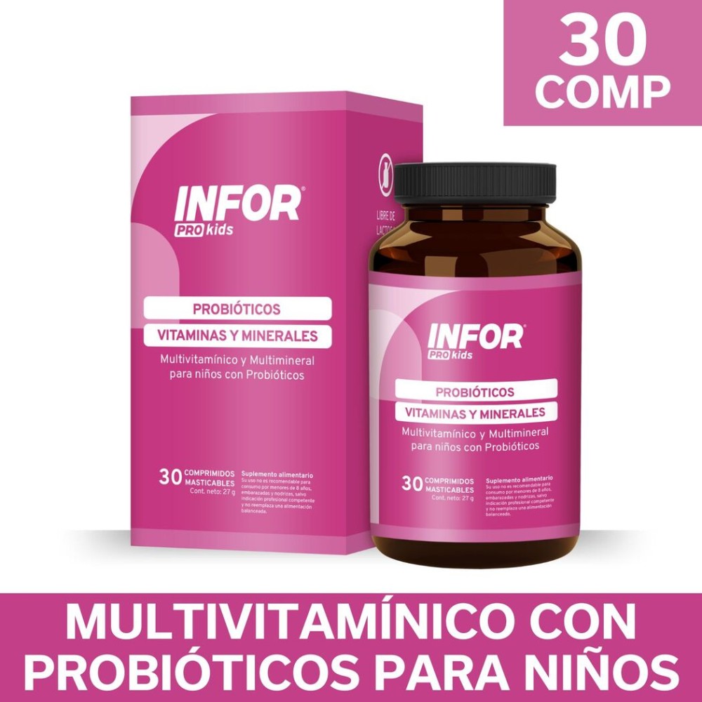 Infortin Probiótico Masticable 30 Comprimidos Infortin Probiótico Masticable 30 Comprimidos
